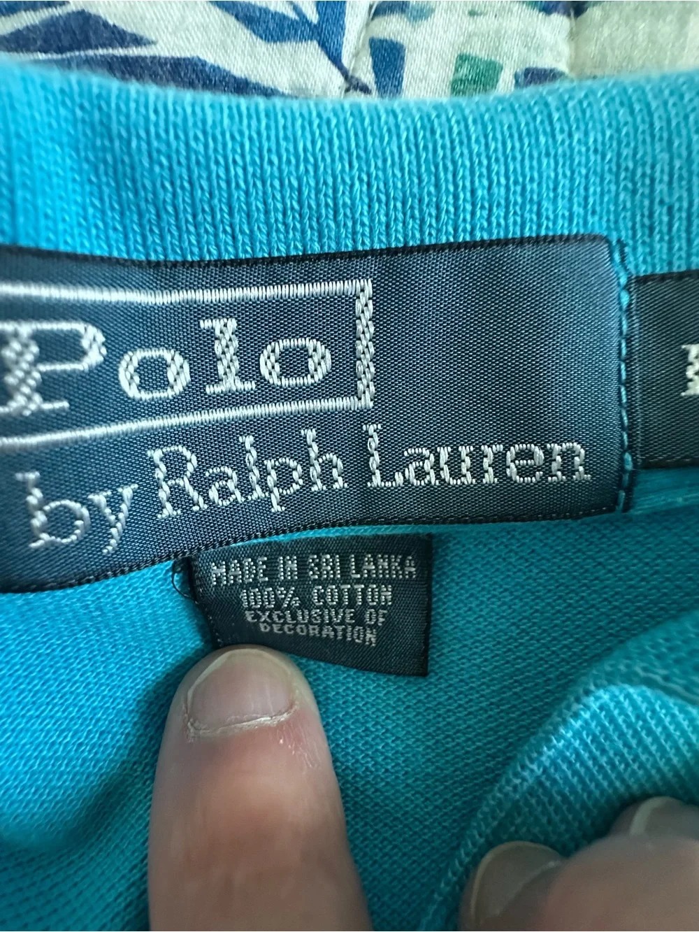 Ralph Lauren Men’s Turquoise Polo Shirt with Navy Pony